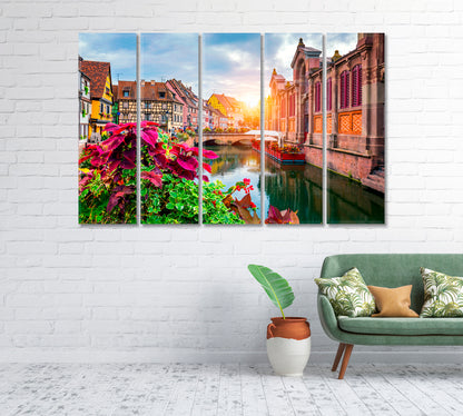 Little Venice Colmar Alsace France Canvas Print-Canvas Print-CetArt-1 Panel-24x16 inches-CetArt