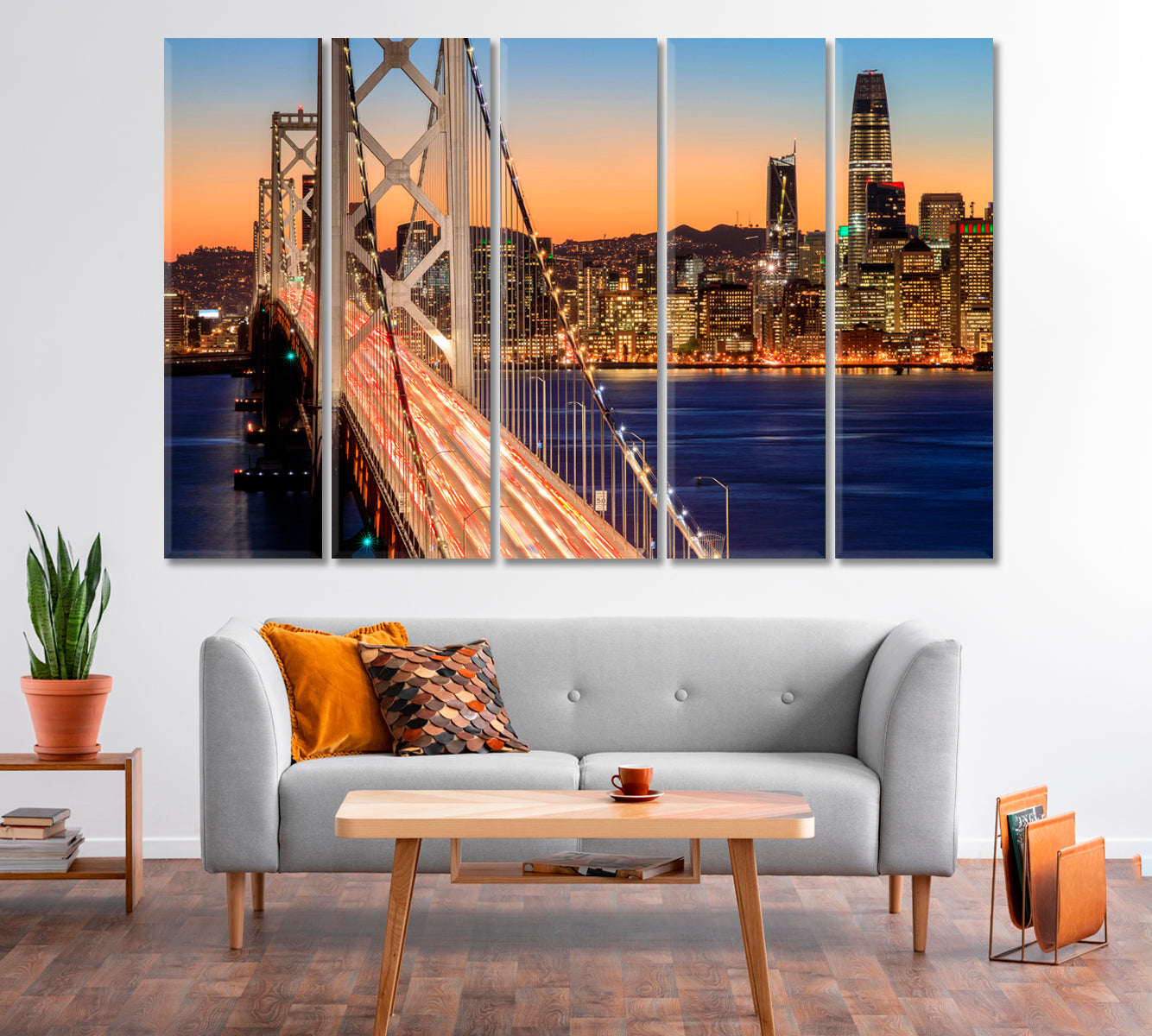 Golden Gate Bridge San Francisco Bay Canvas Print-Canvas Print-CetArt-1 Panel-24x16 inches-CetArt