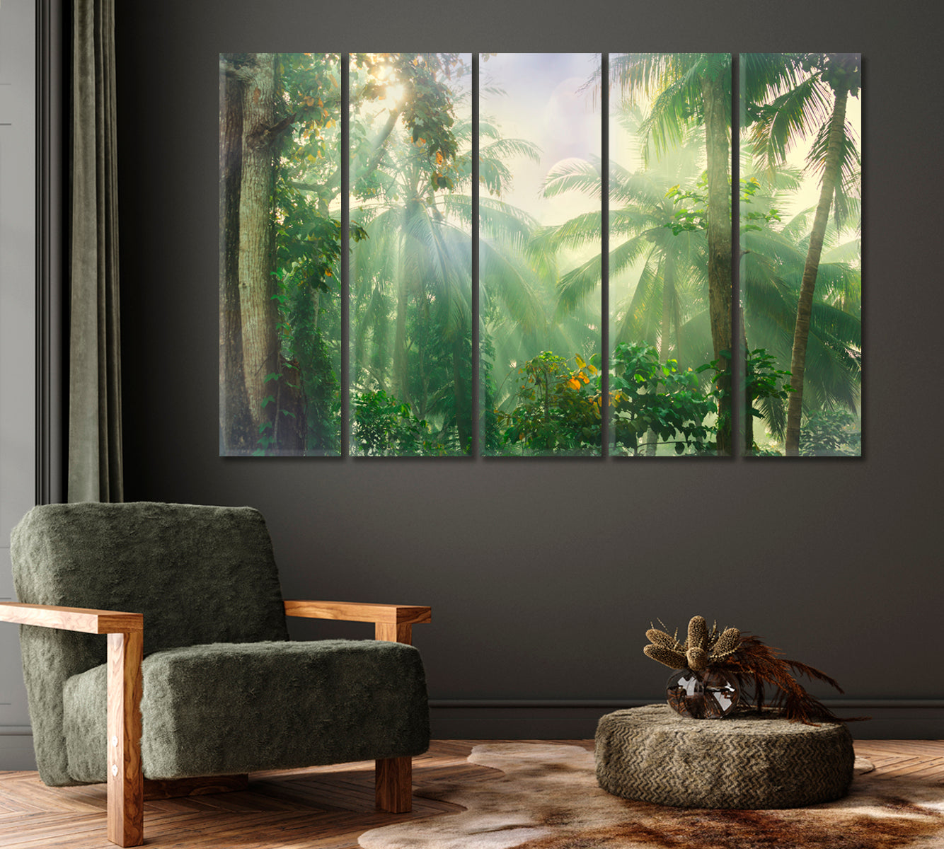 Beautiful Tropical Jungle Canvas Print-Canvas Print-CetArt-1 Panel-24x16 inches-CetArt