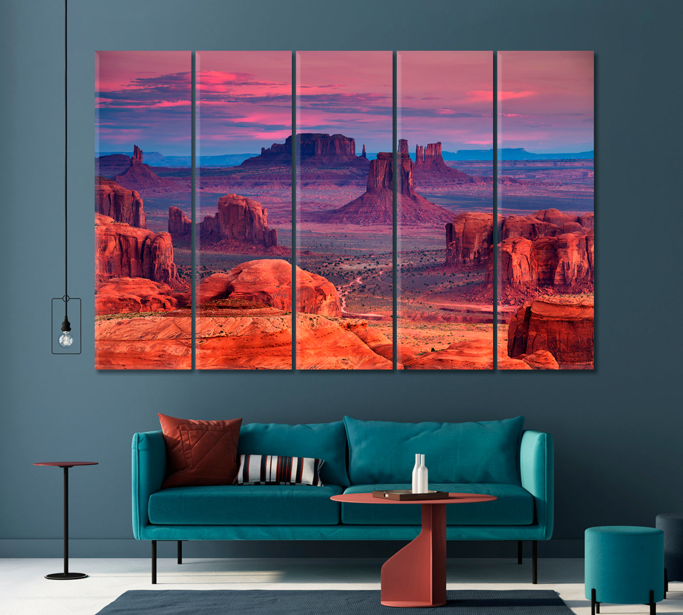 Sunrise at Hunts Mesa Monument Valley Arizona Canvas Print-Canvas Print-CetArt-1 Panel-24x16 inches-CetArt