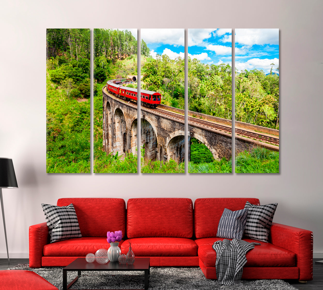 Railway Bridge of Nine Arches Sri Lanka Canvas Print-Canvas Print-CetArt-1 Panel-24x16 inches-CetArt