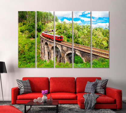 Railway Bridge of Nine Arches Sri Lanka Canvas Print-Canvas Print-CetArt-1 Panel-24x16 inches-CetArt