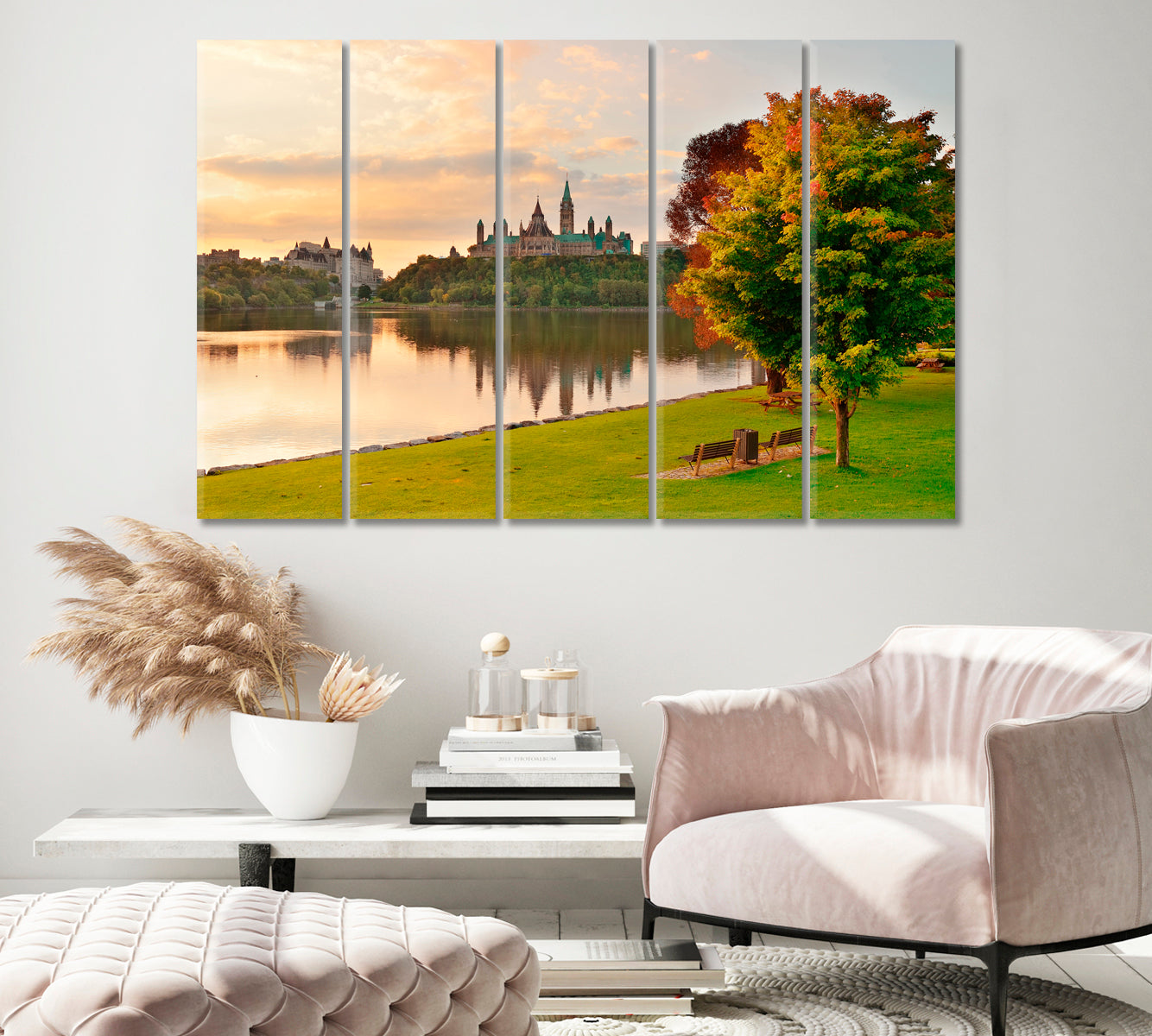 Ottawa City Skyline Canvas Print-Canvas Print-CetArt-1 Panel-24x16 inches-CetArt