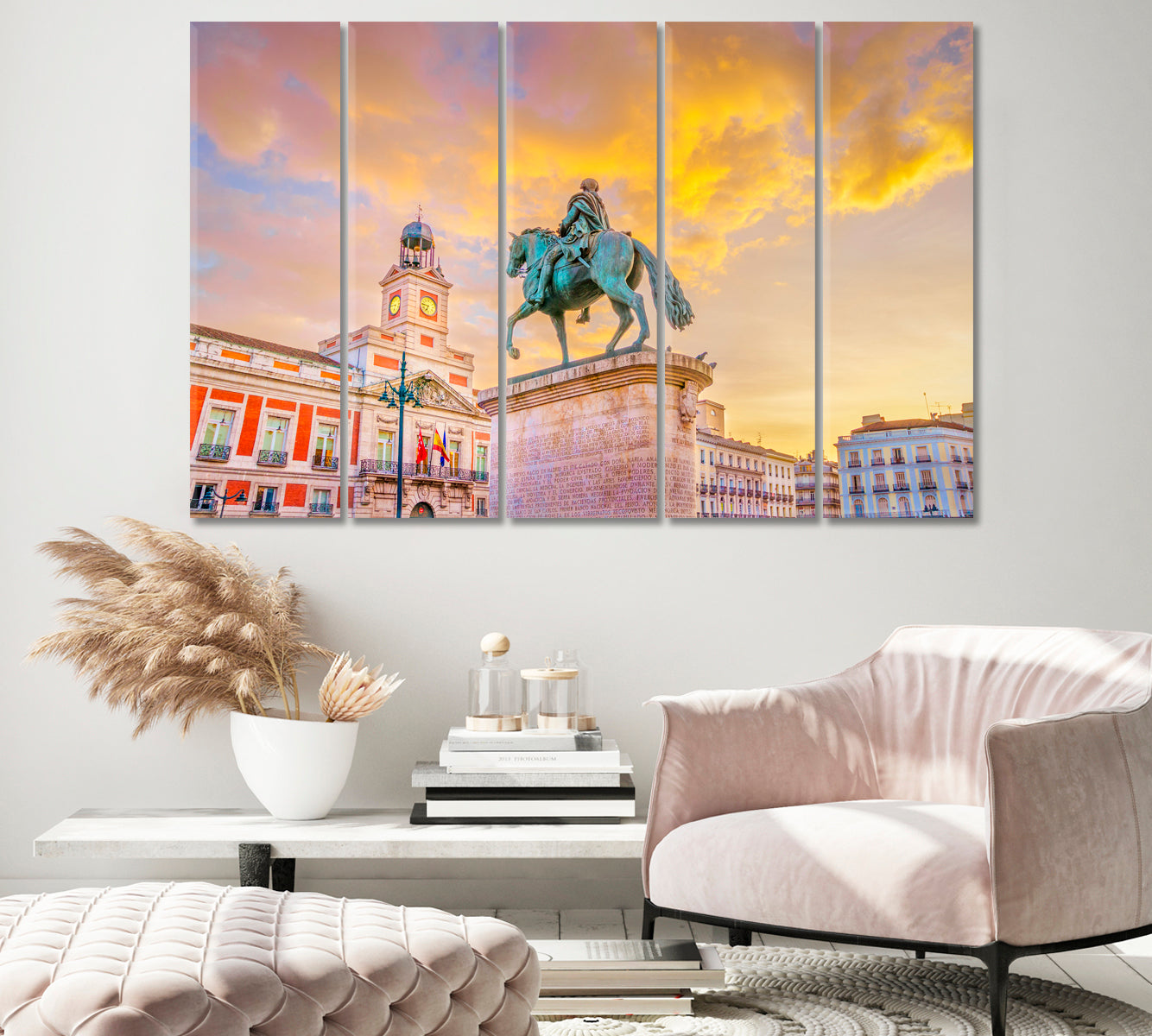 Puerta Del Sol Madrid Spain Canvas Print-Canvas Print-CetArt-1 Panel-24x16 inches-CetArt