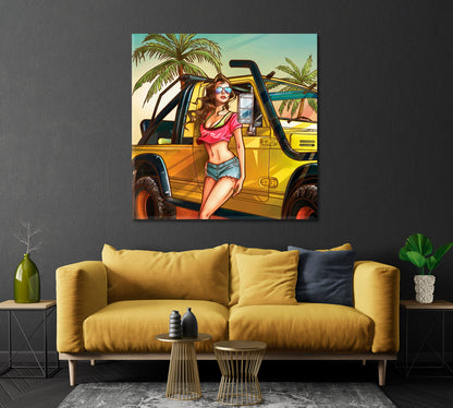 Summer Time Canvas Print-Canvas Print-CetArt-1 panel-12x12 inches-CetArt