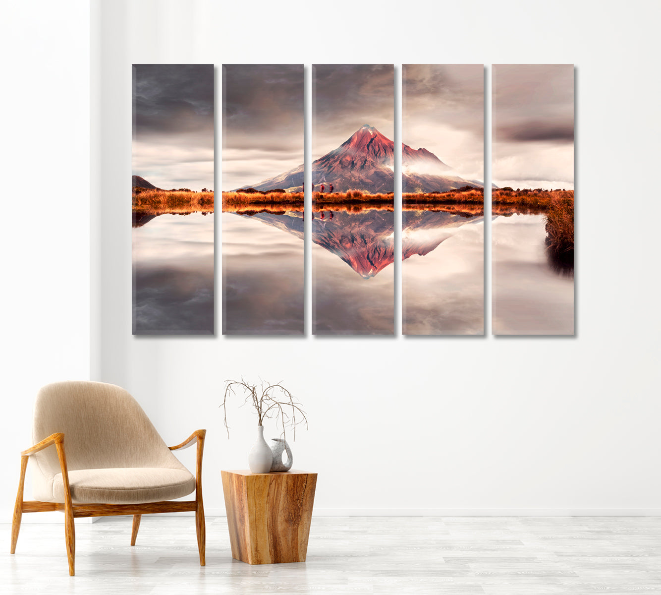 Mount Taranaki New Zealand Canvas Print-Canvas Print-CetArt-1 Panel-24x16 inches-CetArt