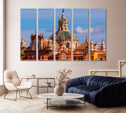 Dome of Church Salvador Seville Spain Canvas Print-Canvas Print-CetArt-1 Panel-24x16 inches-CetArt