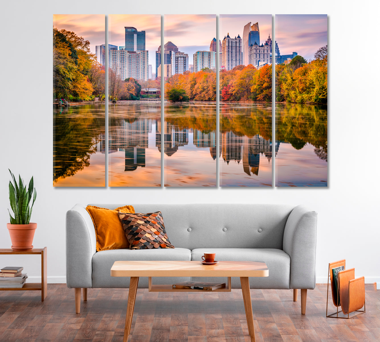 Piedmont Park in Autumn Atlanta USA Canvas Print-Canvas Print-CetArt-1 Panel-24x16 inches-CetArt