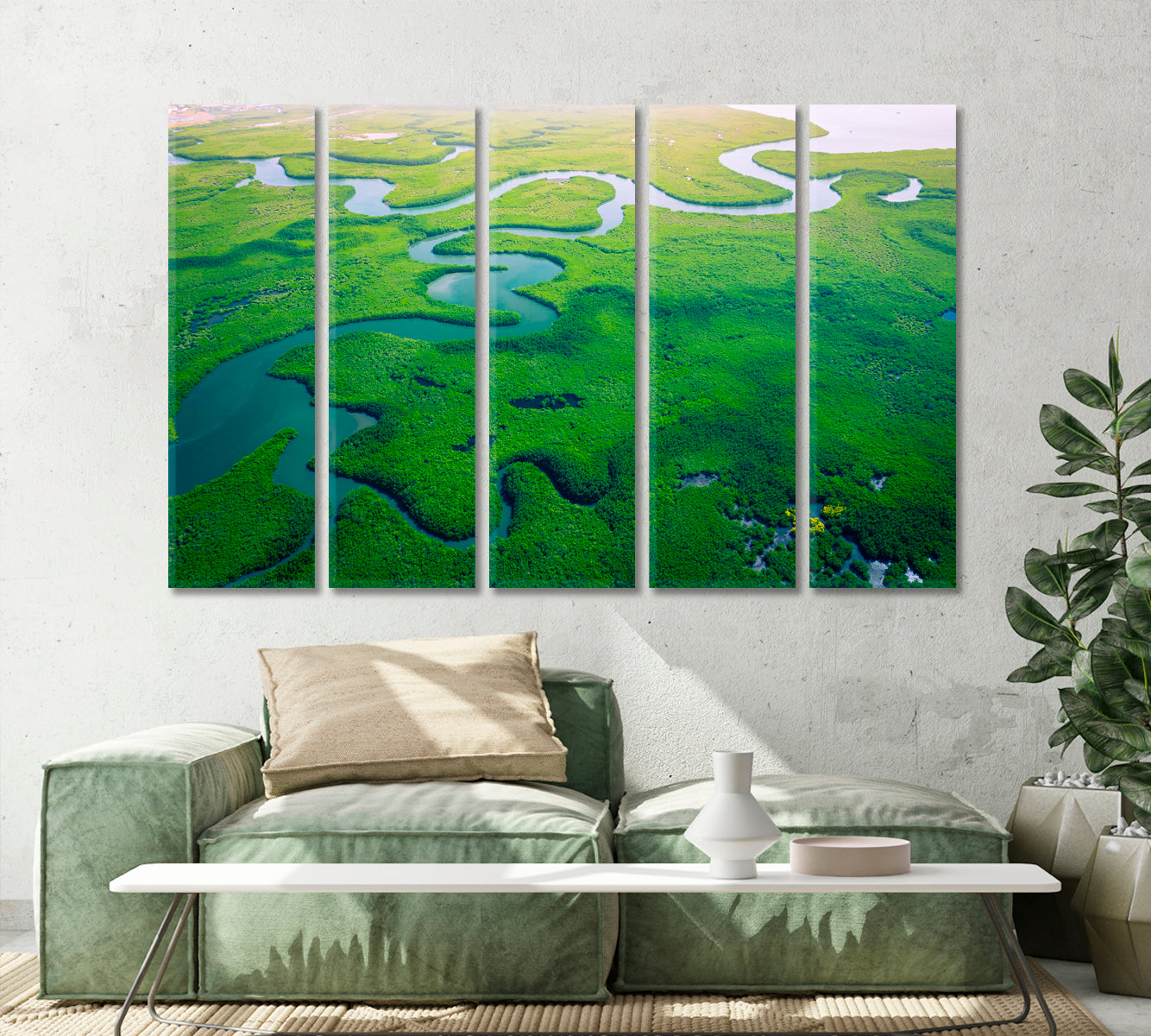 Gambia Mangroves Forest Canvas Print-Canvas Print-CetArt-1 Panel-24x16 inches-CetArt