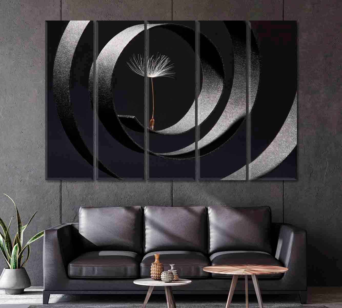 Amazing Abstract Dandelion Seed Canvas Print-Canvas Print-CetArt-1 Panel-24x16 inches-CetArt