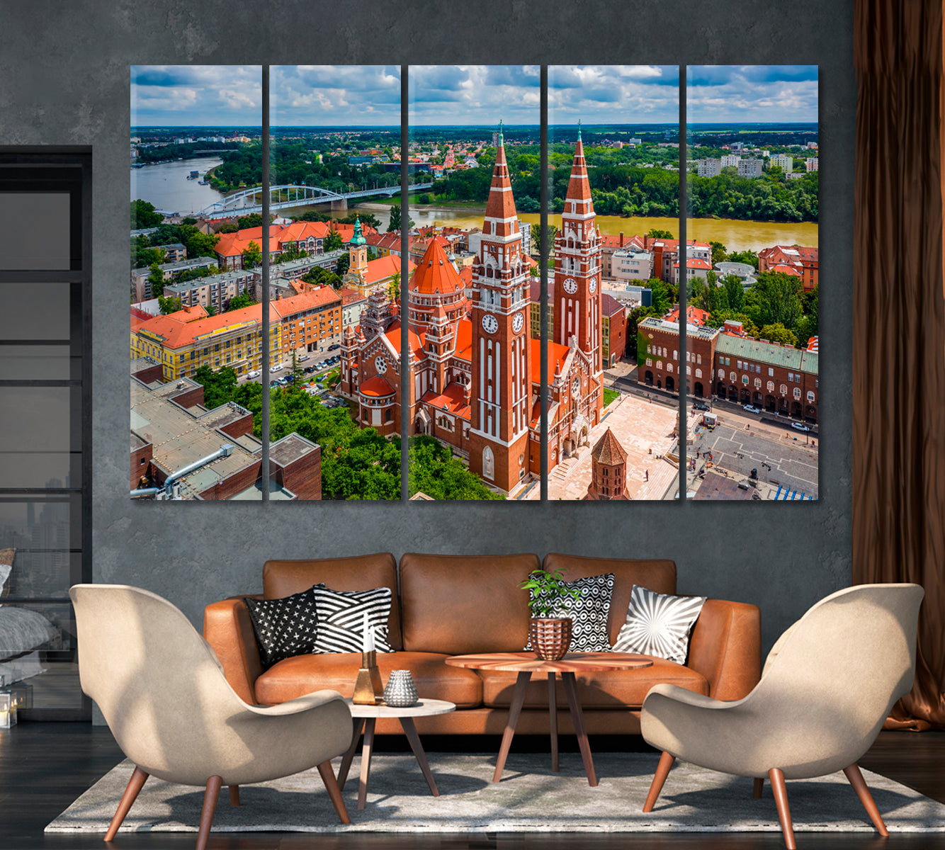 Votive Church in Szeged Hungary Canvas Print-Canvas Print-CetArt-1 Panel-24x16 inches-CetArt