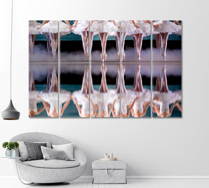 Graceful Legs of Ballerinas Canvas Print-Canvas Print-CetArt-1 Panel-24x16 inches-CetArt