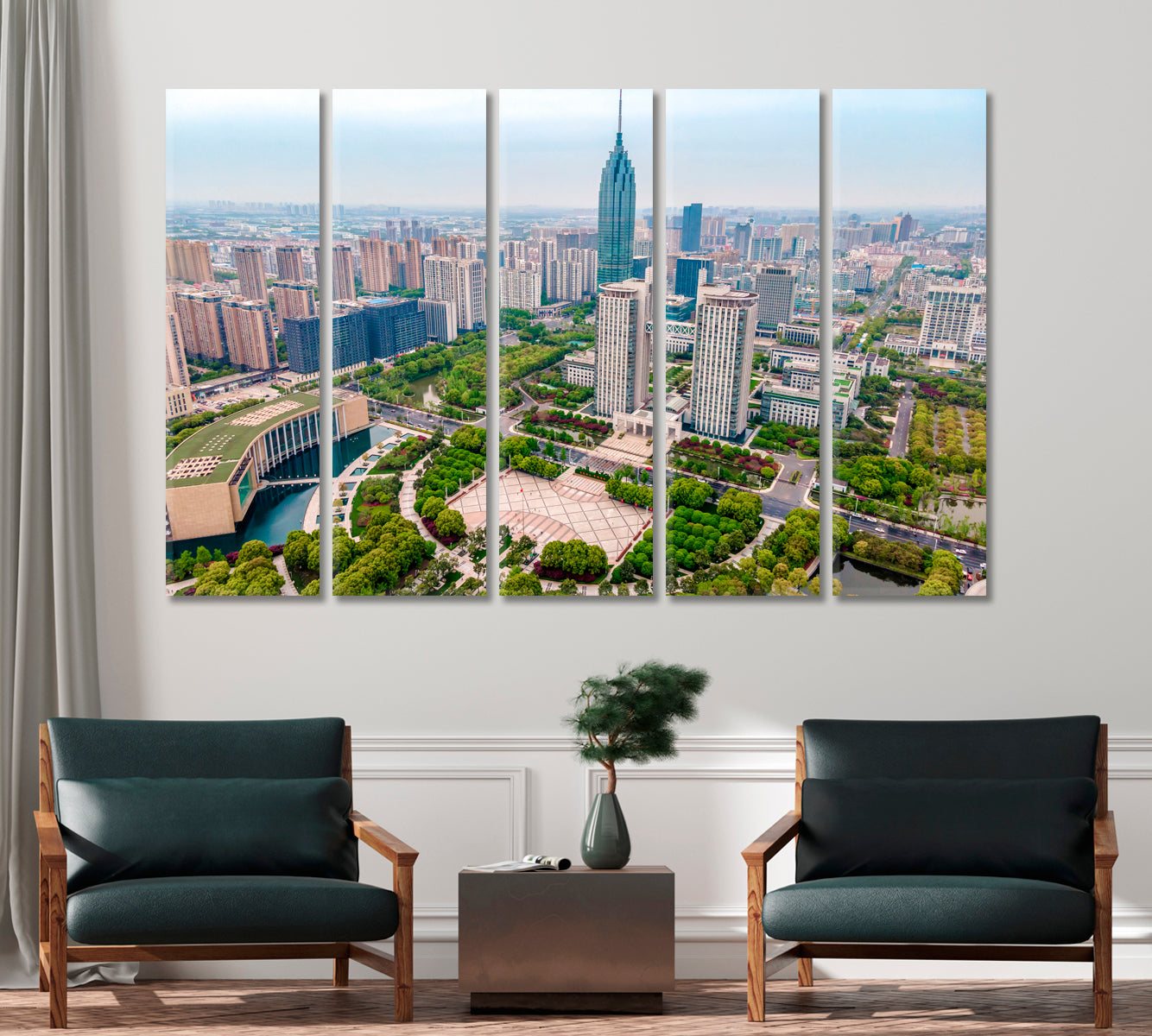 Changzhou Xintiandi Park Canvas Print-Canvas Print-CetArt-1 Panel-24x16 inches-CetArt