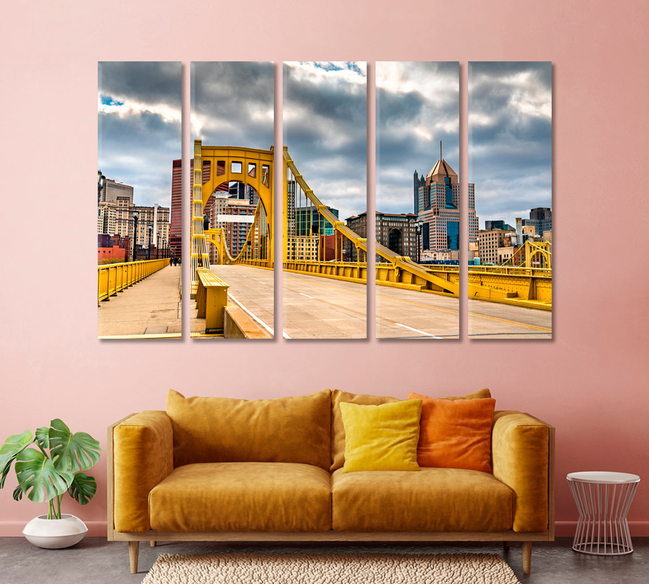 Andy Warhol Bridge Pittsburgh Pennsylvania United States Canvas Print-Canvas Print-CetArt-1 Panel-24x16 inches-CetArt