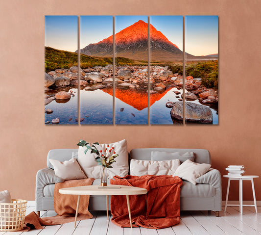 Mount Buachaille Etive Mor Scotland Canvas Print-Canvas Print-CetArt-1 Panel-24x16 inches-CetArt