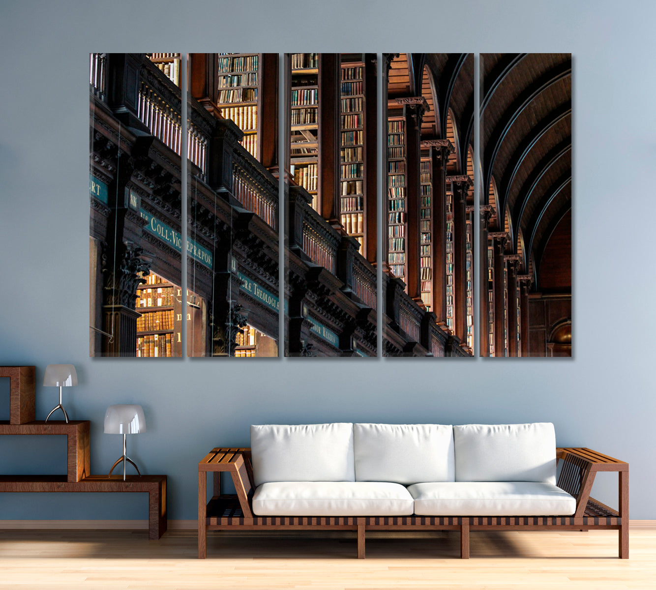 Trinity College Library Dublin Ireland Canvas Print-Canvas Print-CetArt-1 Panel-24x16 inches-CetArt