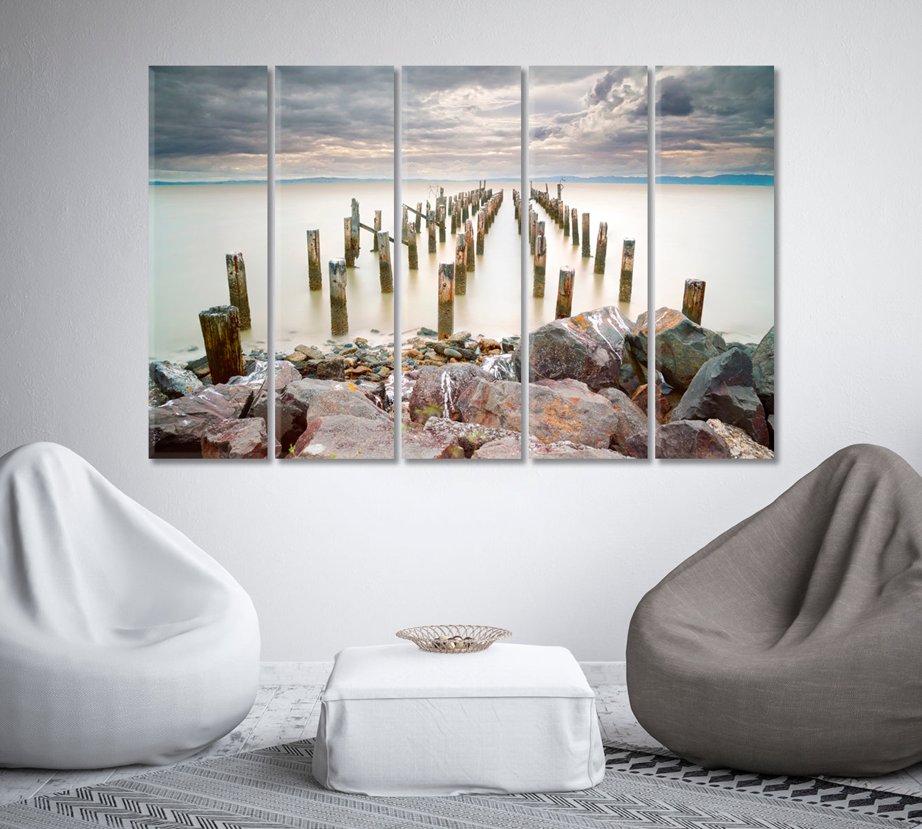 Old Jetty at Thames Canvas Print-Canvas Print-CetArt-1 Panel-24x16 inches-CetArt