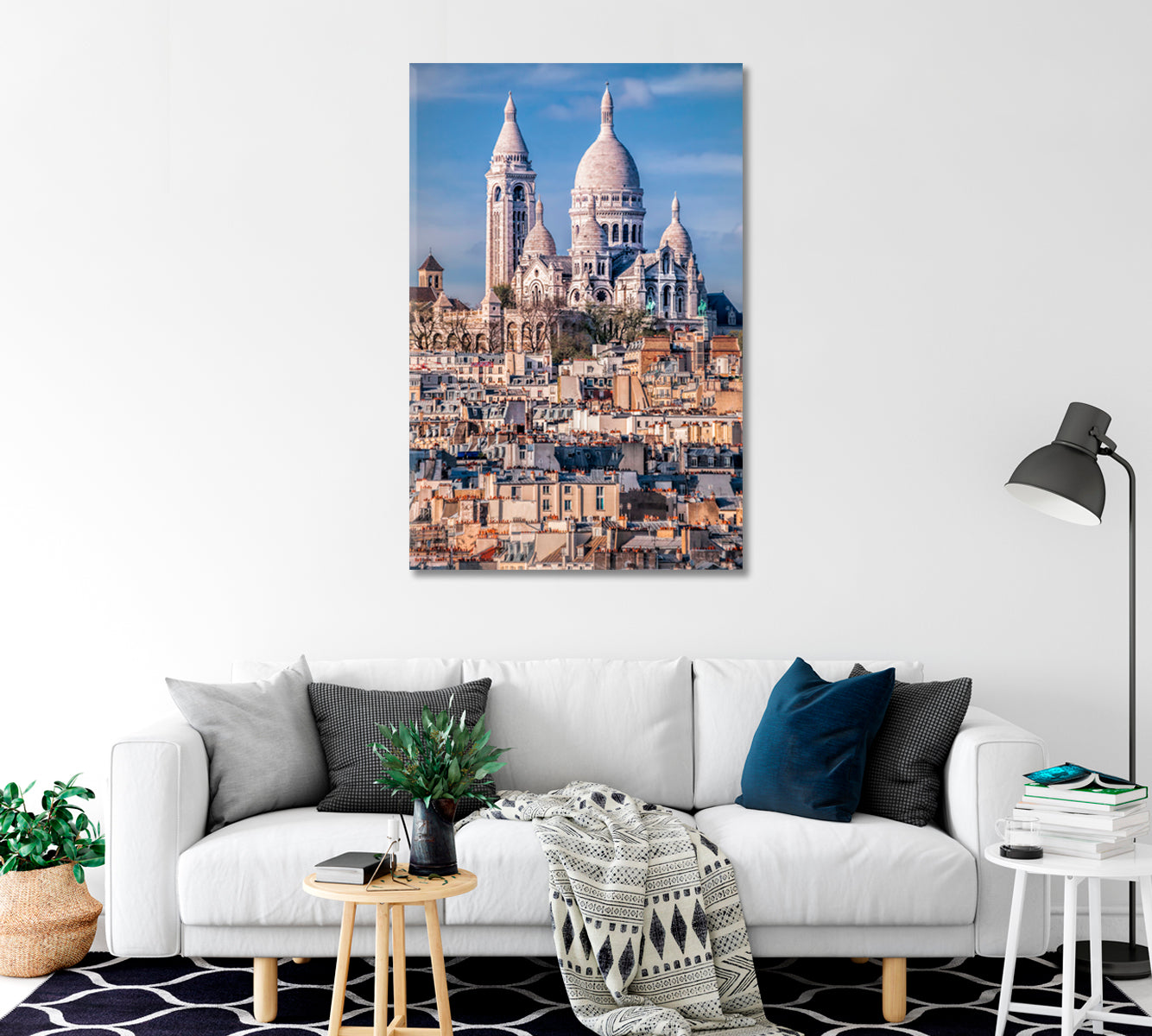 Temple Basilica Sacre Coeur Paris France Canvas Print-Canvas Print-CetArt-1 panel-16x24 inches-CetArt