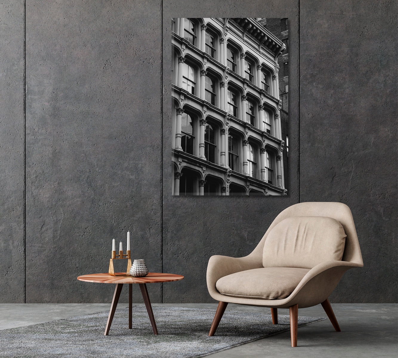 Architecture Soho Manhattan New York City Canvas Print-Canvas Print-CetArt-1 panel-16x24 inches-CetArt