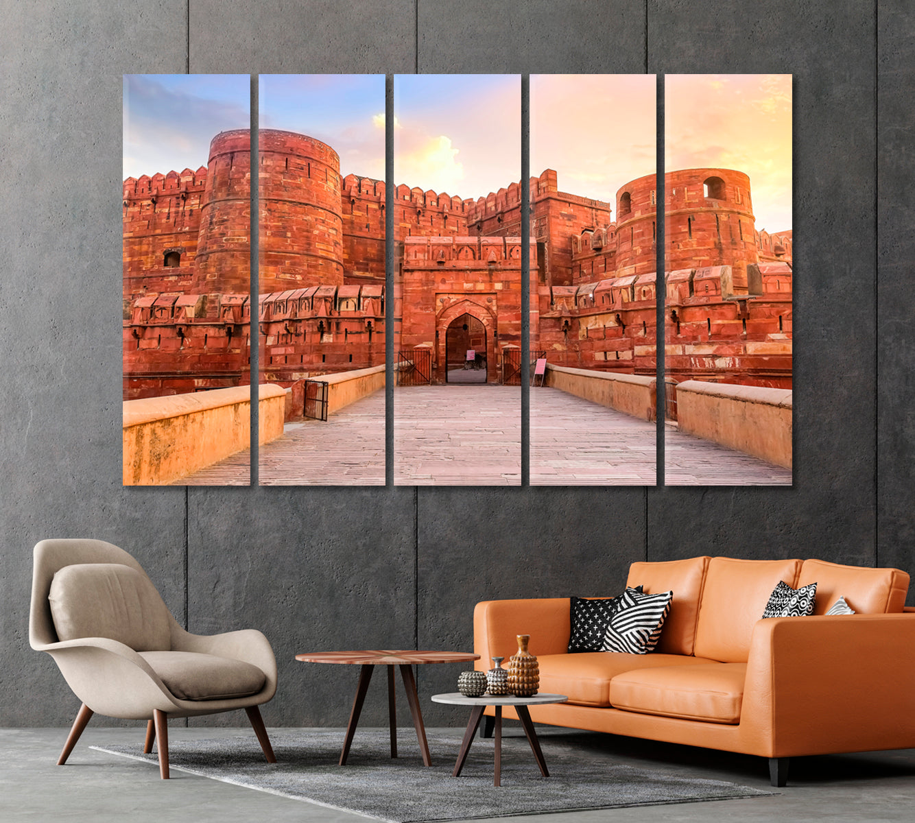 Agra Fort India Canvas Print-Canvas Print-CetArt-1 Panel-24x16 inches-CetArt