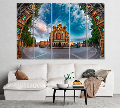 Orthodox Church Saint Petersburg Russia Canvas Print-Canvas Print-CetArt-1 Panel-24x16 inches-CetArt