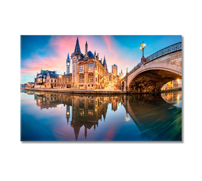 Ghent Belgium Canvas Print-Canvas Print-CetArt-1 Panel-24x16 inches-CetArt