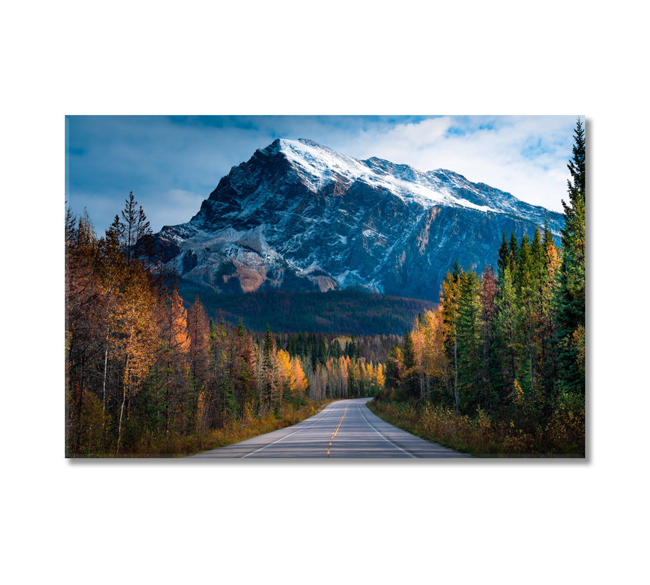 Road to Jasper National Park Canada Canvas Print-Canvas Print-CetArt-1 Panel-24x16 inches-CetArt