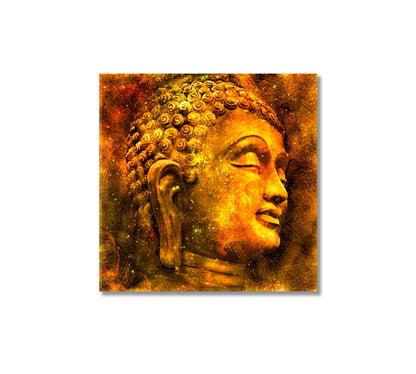 Head of Buddha Canvas Print-Canvas Print-CetArt-1 panel-12x12 inches-CetArt