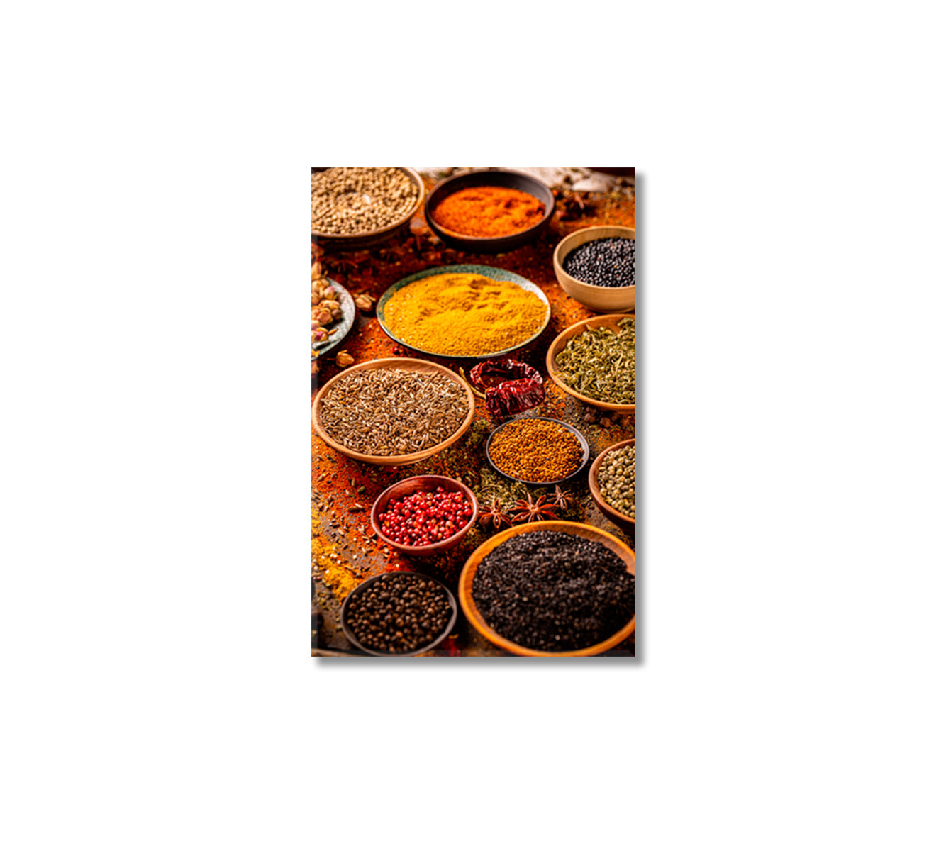 Colorful Spices Canvas Print-Canvas Print-CetArt-1 panel-16x24 inches-CetArt