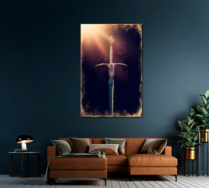 Magic Sword Canvas Print-Canvas Print-CetArt-1 panel-16x24 inches-CetArt