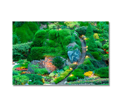 Butchart Gardens Canada Canvas Print-Canvas Print-CetArt-1 Panel-24x16 inches-CetArt