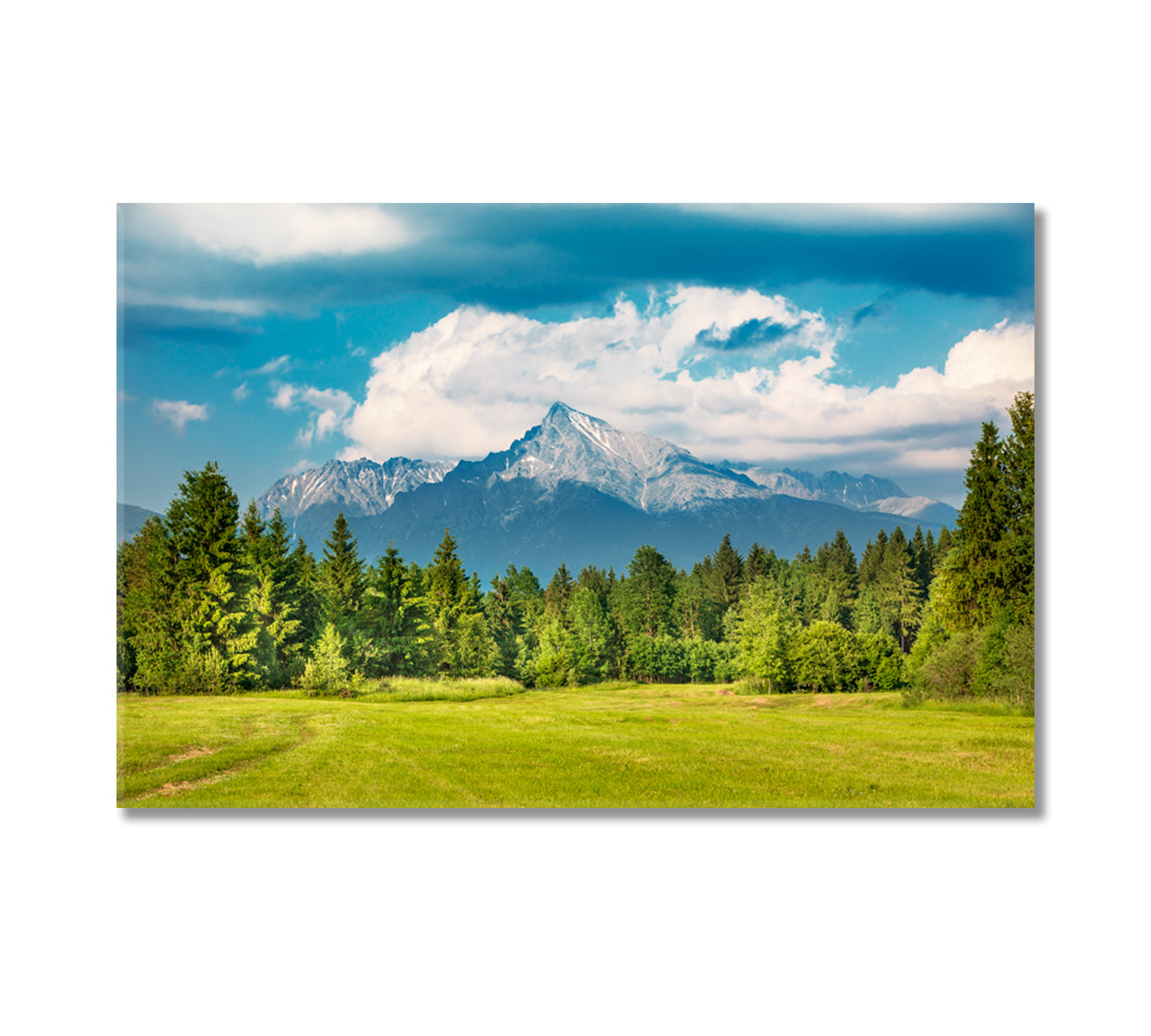 Peak Krivan High Tatras Mountains Slovakia Canvas Print-Canvas Print-CetArt-1 Panel-24x16 inches-CetArt