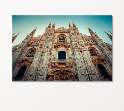 Splendor of Milan Cathedral Italy Canvas Print-Canvas Print-CetArt-1 Panel-24x16 inches-CetArt