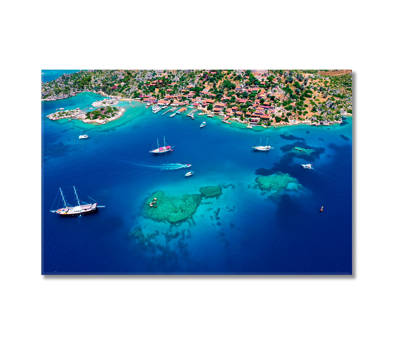 Demre Kekova Submerged City Antalya Turkey Canvas Print-Canvas Print-CetArt-1 Panel-24x16 inches-CetArt