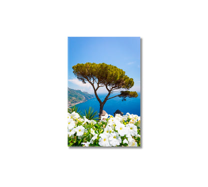 Amalfi Coast Ravello Villa Rufolo Canvas Print-Canvas Print-CetArt-1 panel-16x24 inches-CetArt