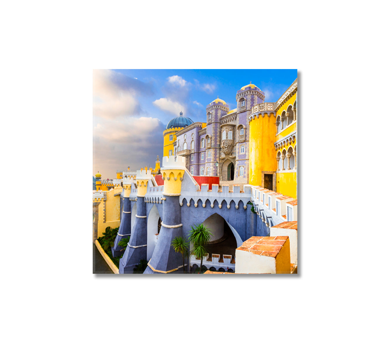 Pena Palace in Portugal Canvas Print-Canvas Print-CetArt-1 panel-12x12 inches-CetArt