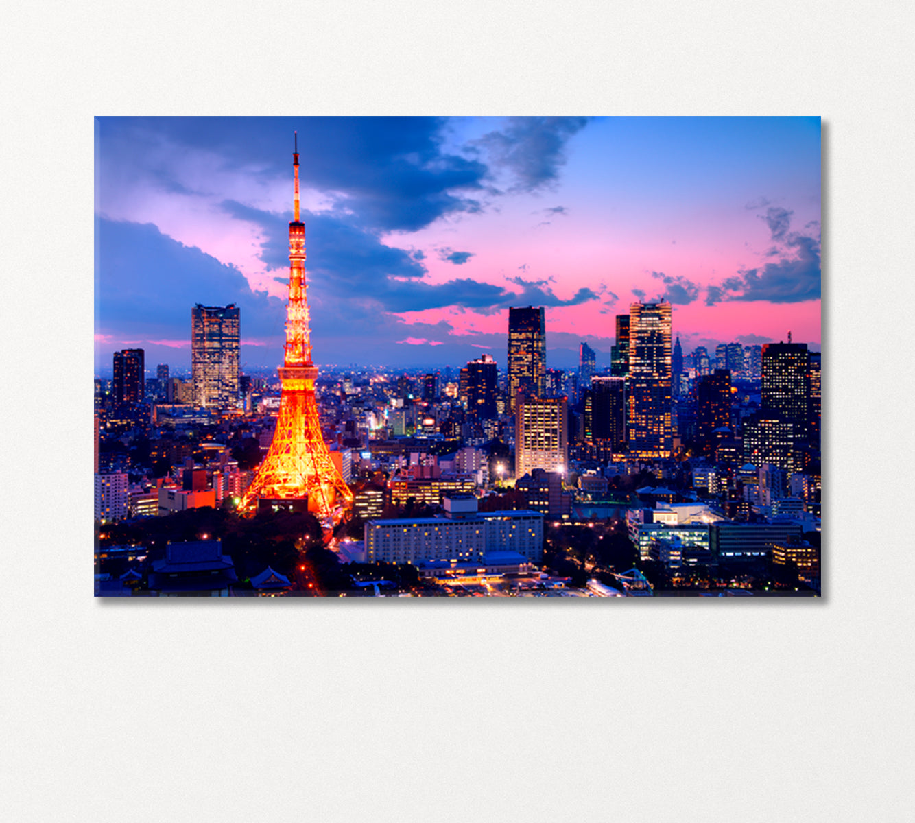 Tokyo Tower Japan Canvas Print-Canvas Print-CetArt-1 Panel-24x16 inches-CetArt