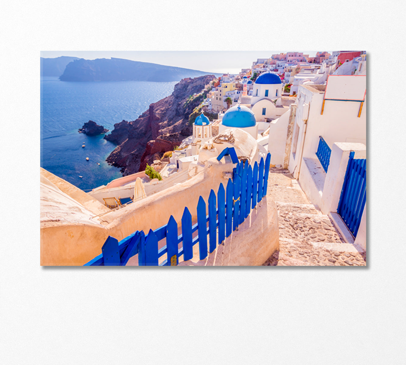 Oia Village in Santorini Island Greece Canvas Print-Canvas Print-CetArt-1 Panel-24x16 inches-CetArt