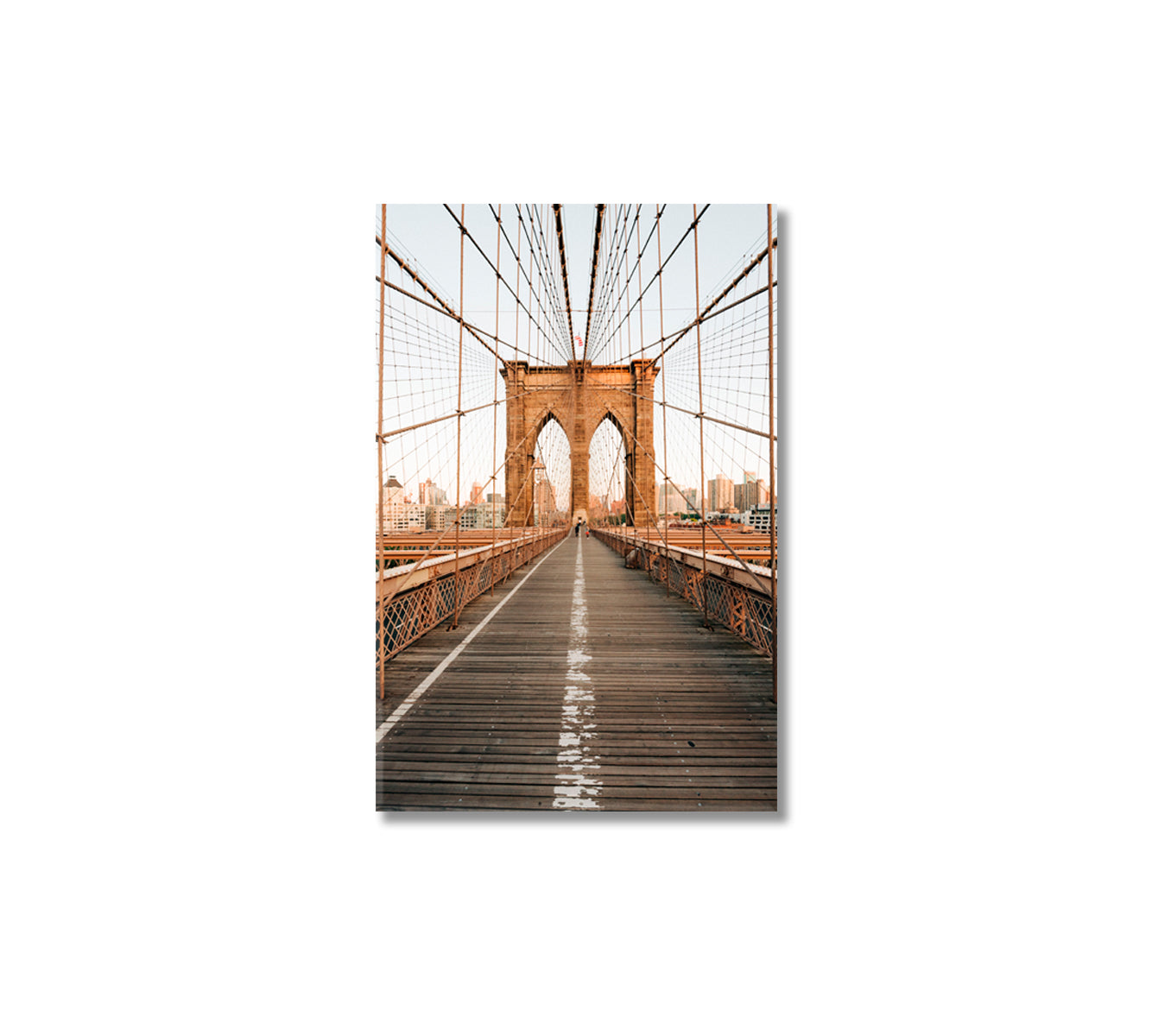 Brooklyn Bridge NYC Canvas Print-Canvas Print-CetArt-1 panel-16x24 inches-CetArt