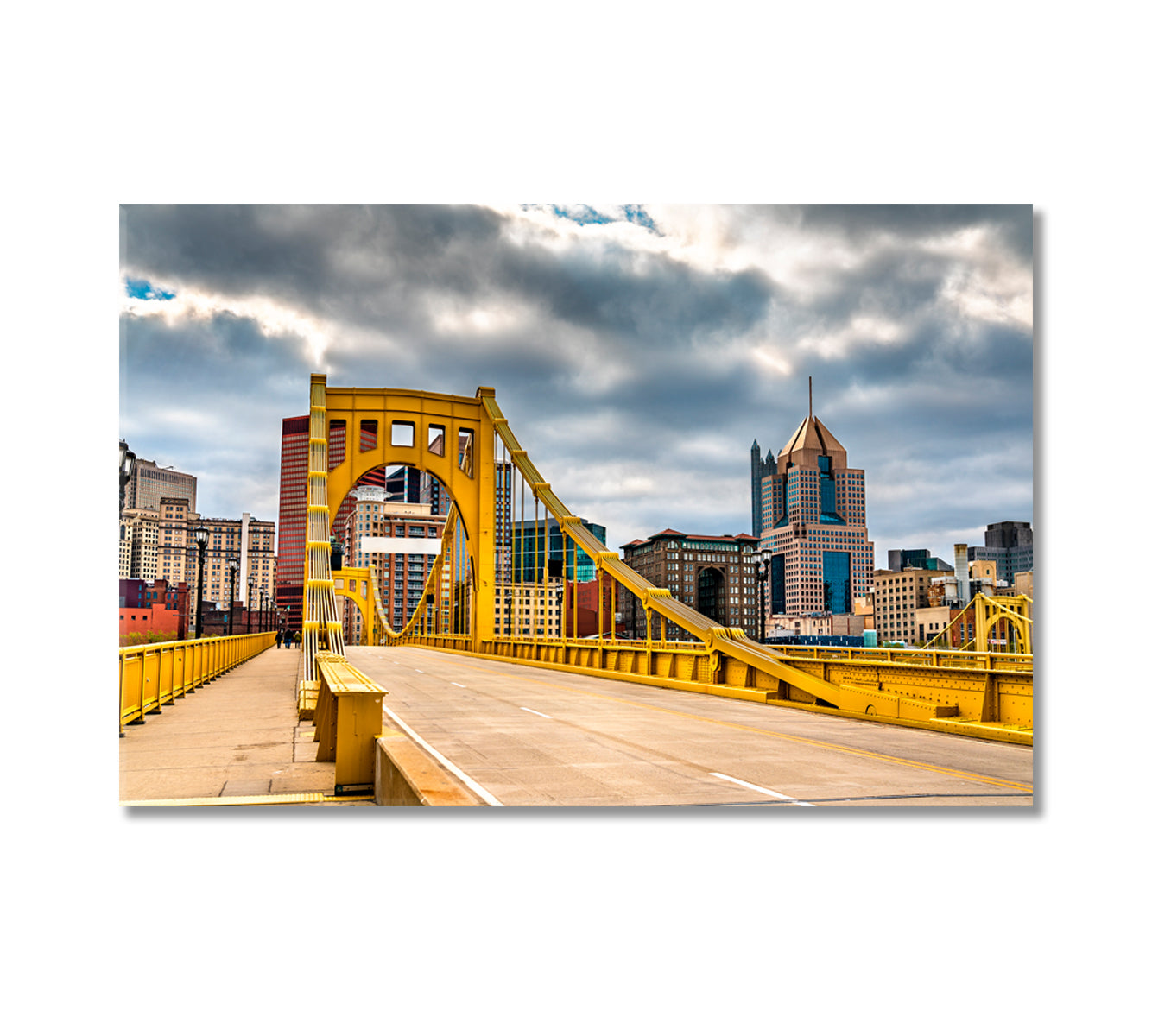 Andy Warhol Bridge Pittsburgh Pennsylvania United States Canvas Print-Canvas Print-CetArt-1 Panel-24x16 inches-CetArt