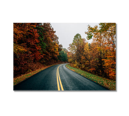 Ridge Parkway in Virginia Canvas Print-Canvas Print-CetArt-1 Panel-24x16 inches-CetArt