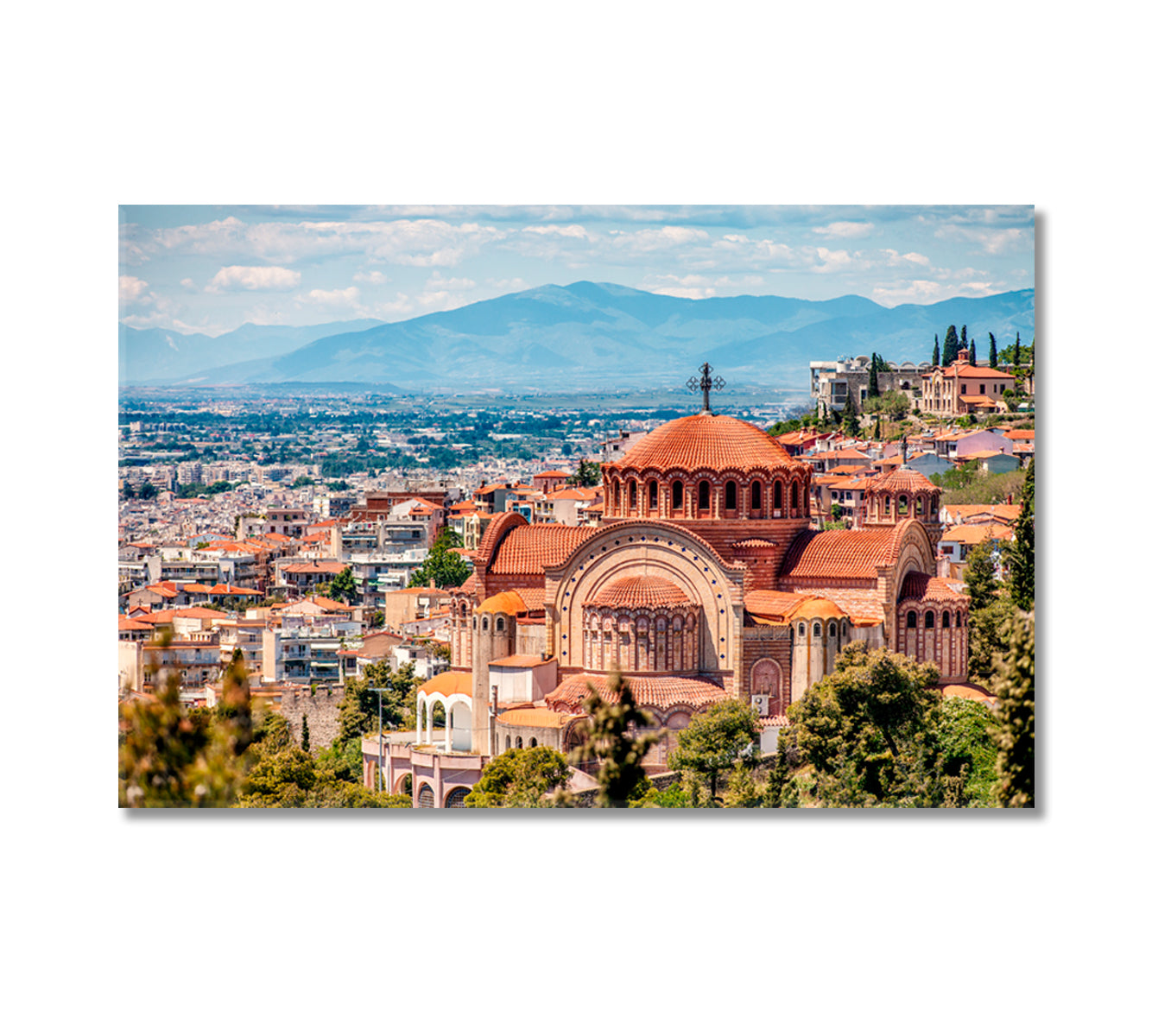 Saint Paul Church Thessaloniki City Greece Canvas Print-Canvas Print-CetArt-1 Panel-24x16 inches-CetArt