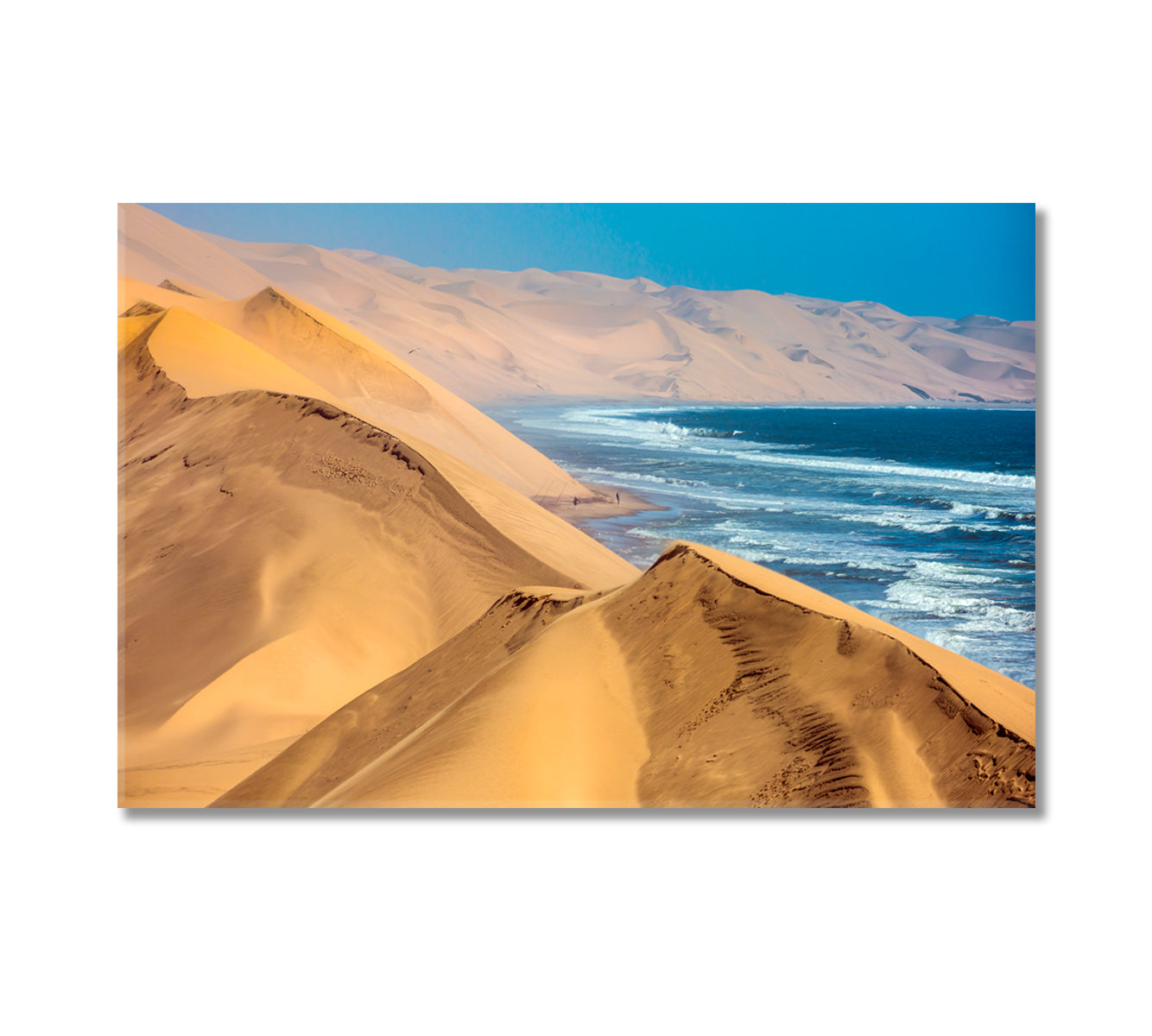 Atlantic Coast of Walvis Bay Desert Namibia Canvas Print-Canvas Print-CetArt-1 Panel-24x16 inches-CetArt