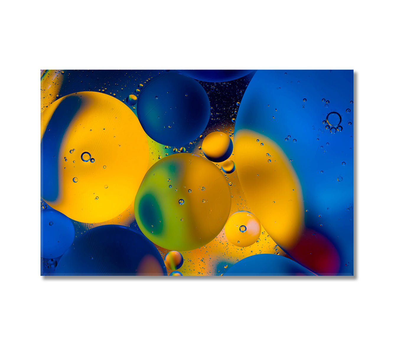 Colorful Abstract Glowing Bubbles Canvas Print-Canvas Print-CetArt-1 Panel-24x16 inches-CetArt