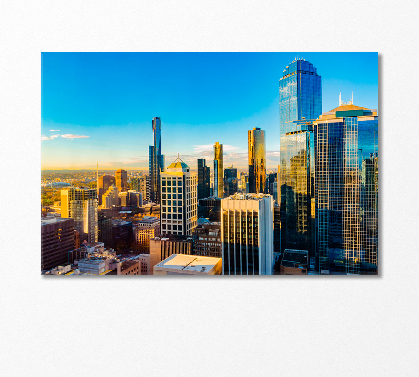 Sunrise over Melbourne Australia Canvas Print-Canvas Print-CetArt-1 Panel-24x16 inches-CetArt