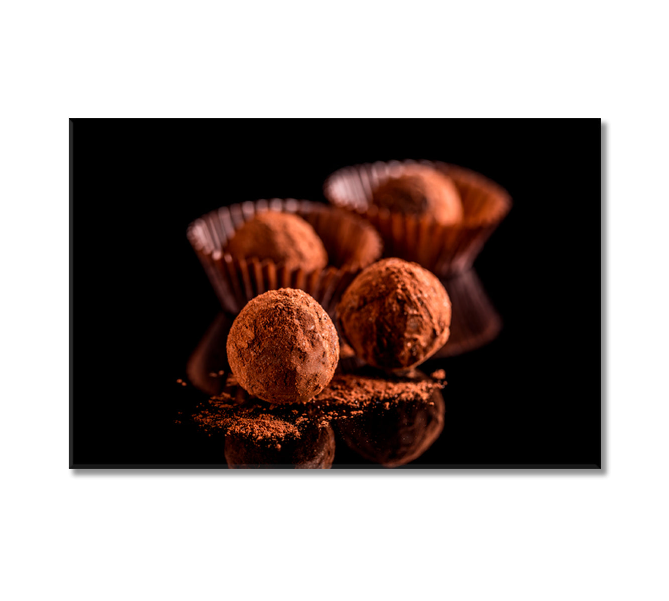 Sweet Chocolate Truffles Canvas Print-Canvas Print-CetArt-1 Panel-24x16 inches-CetArt