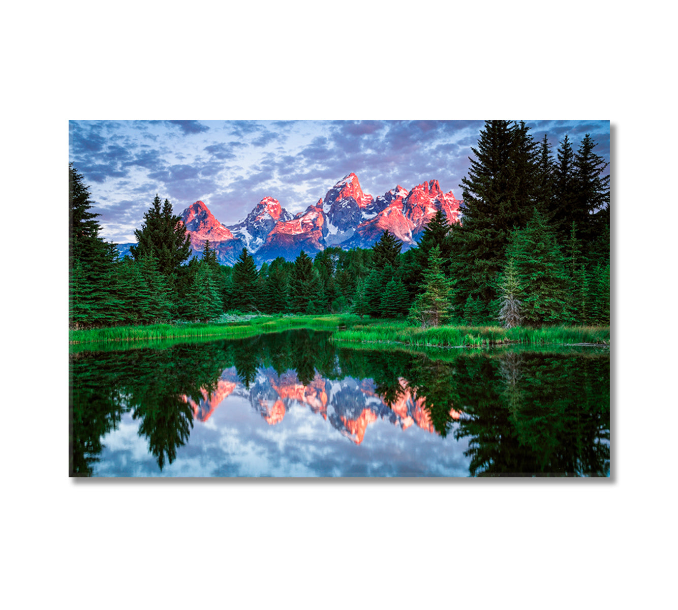 Schwabacher Landing Grand Teton National Park Canvas Print-Canvas Print-CetArt-1 Panel-24x16 inches-CetArt