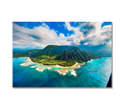 Na Pali Coast Kauai Canvas Print-Canvas Print-CetArt-1 Panel-24x16 inches-CetArt