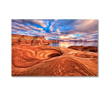 Lake Powell Arizona Canvas Print-Canvas Print-CetArt-1 Panel-24x16 inches-CetArt