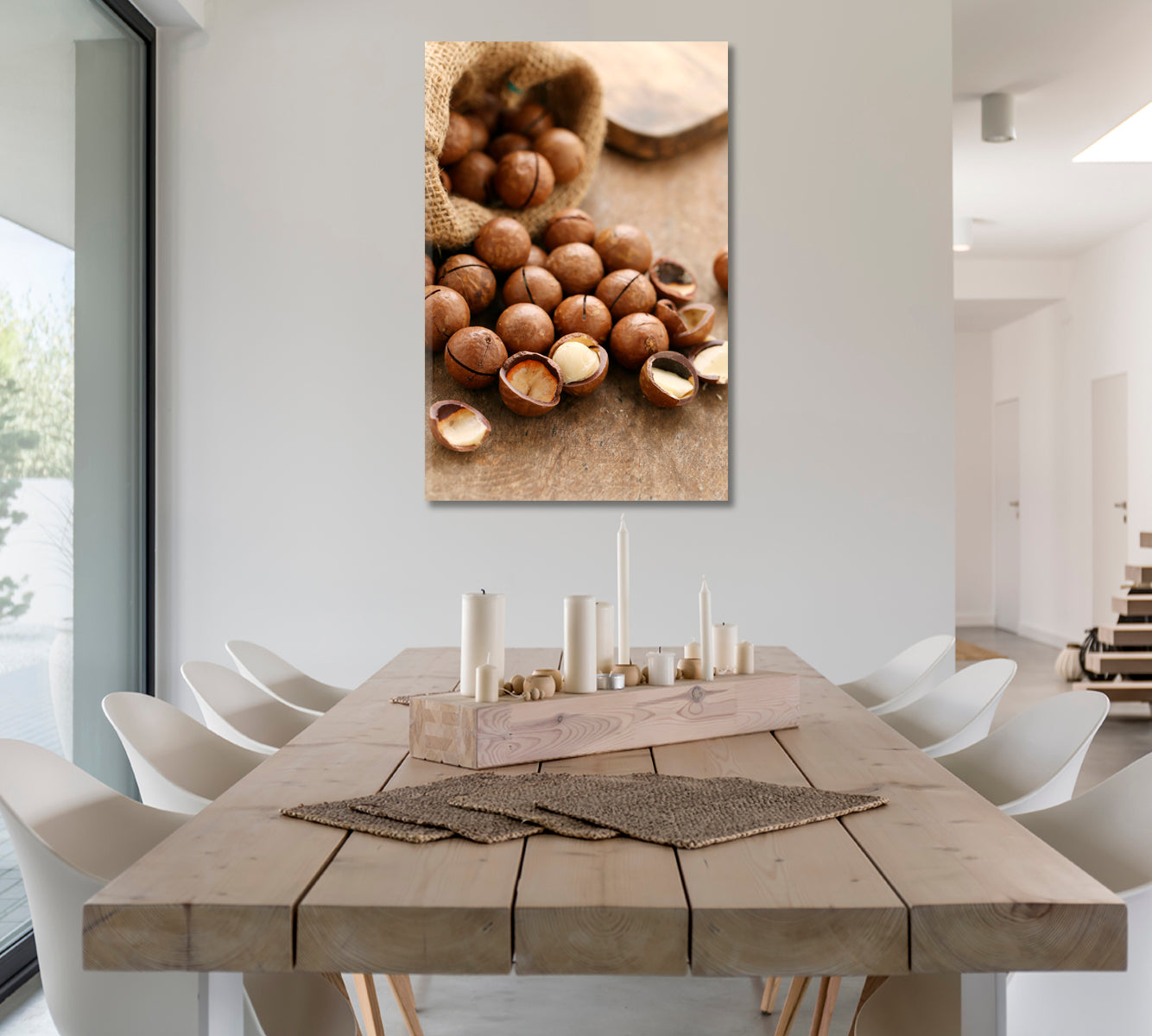 Organic Macadamia Nut Canvas Print-Canvas Print-CetArt-1 panel-16x24 inches-CetArt